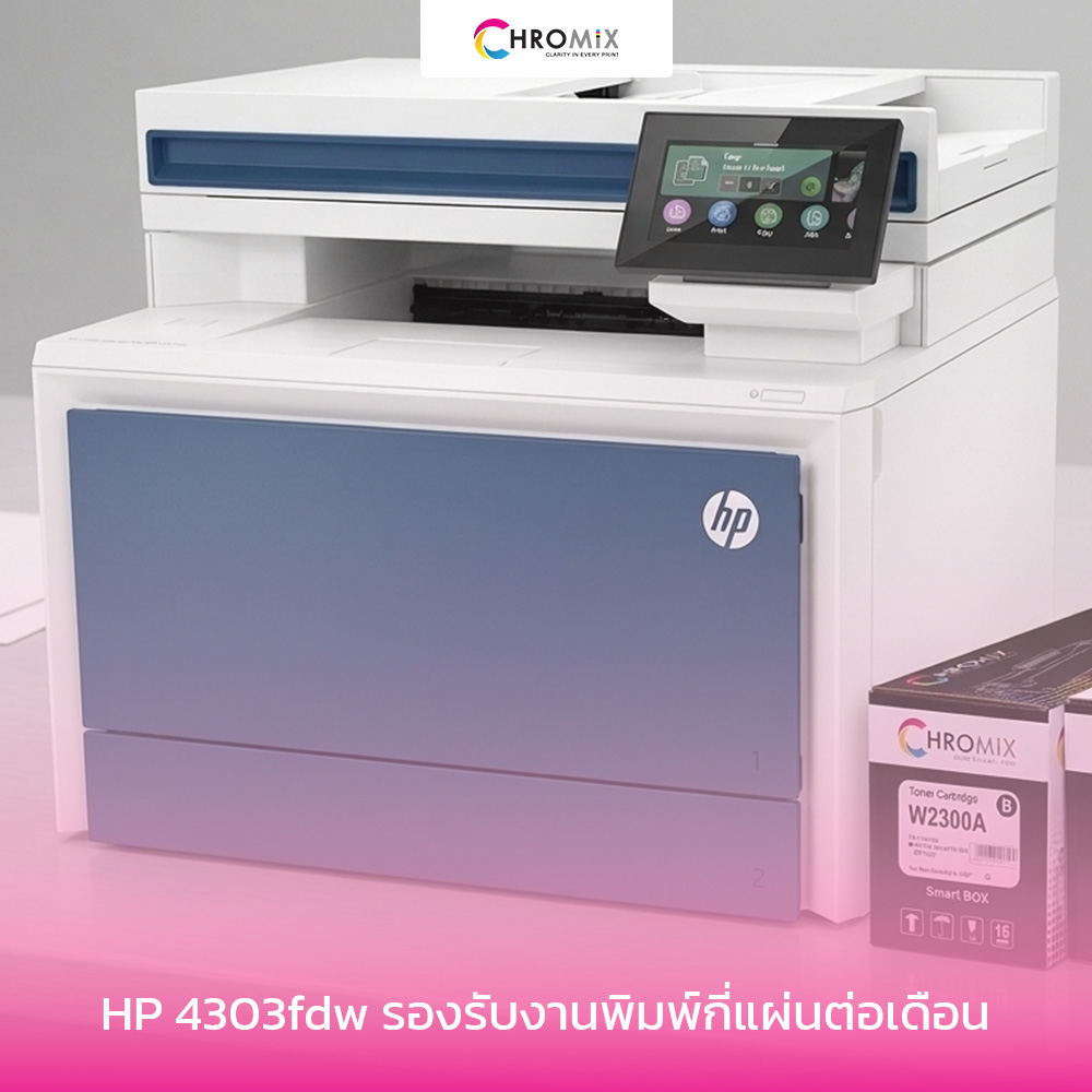 HP 4303fdw รองรับงานพิมพ์กี่แผ่นต่อเดือน