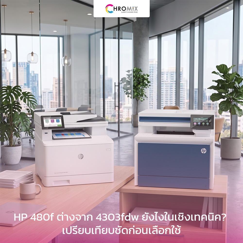 HP 480f ต่างจาก 4303fdw