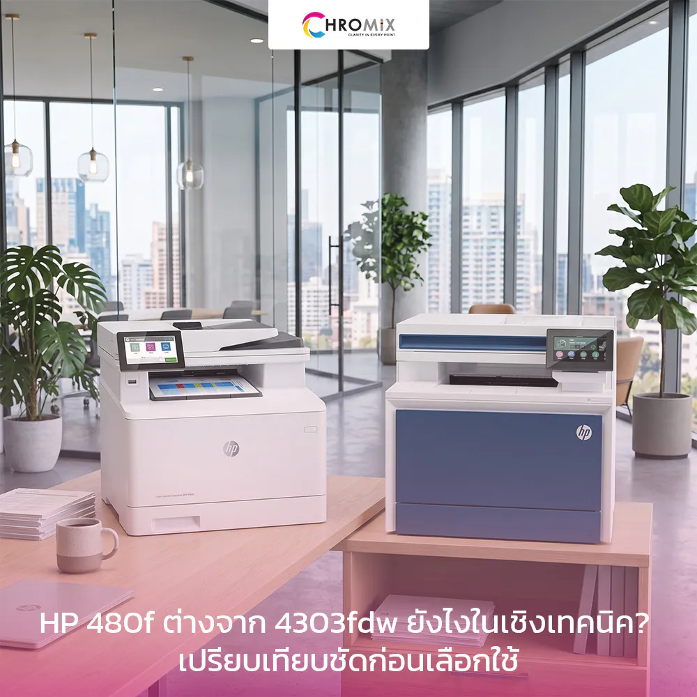 HP 480f ต่างจาก 4303fdw