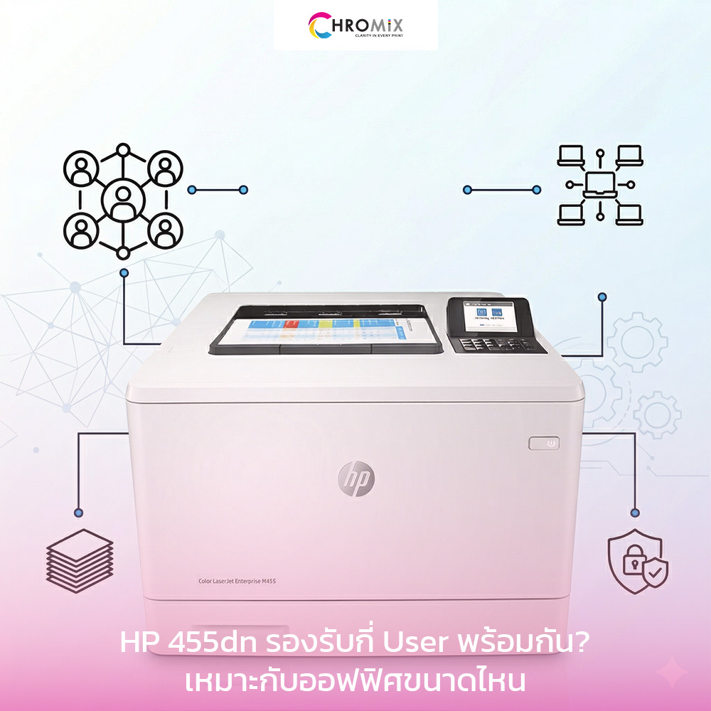 HP 455dn รองรับกี่ User