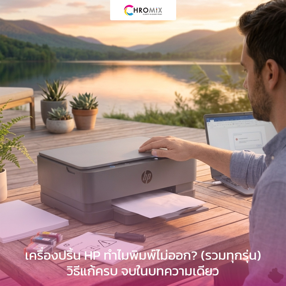 เครื่องปริ้น HP พิมพ์ไม่ออก