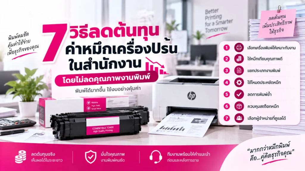 ลดต้นทุนค่าหมึก